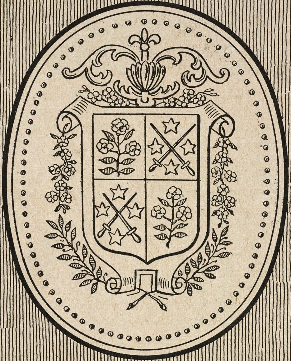 Les armoiries de la famille Taschereau, recadrées