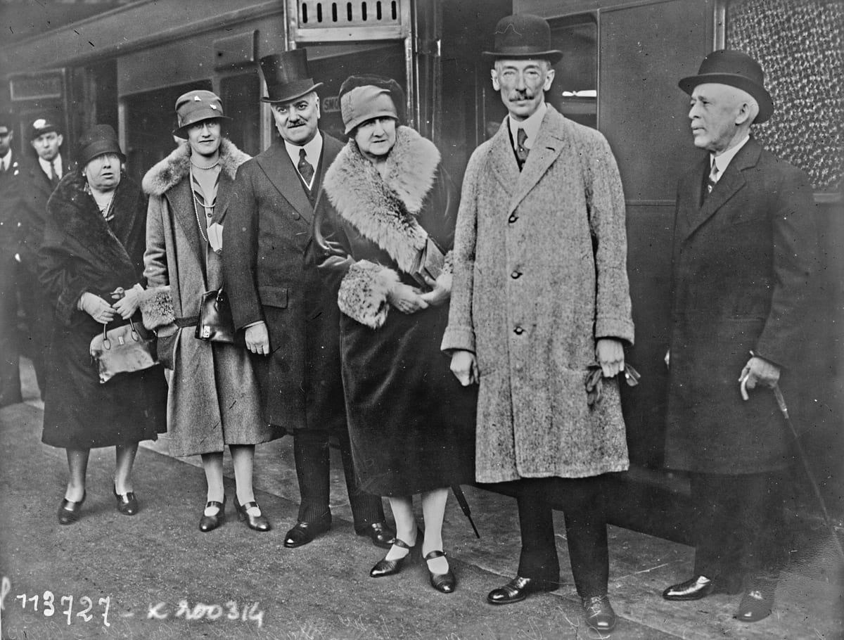Louis-Alexandre Taschereau et sa femme Adine Dionne à Londres, 14 octobre 1926