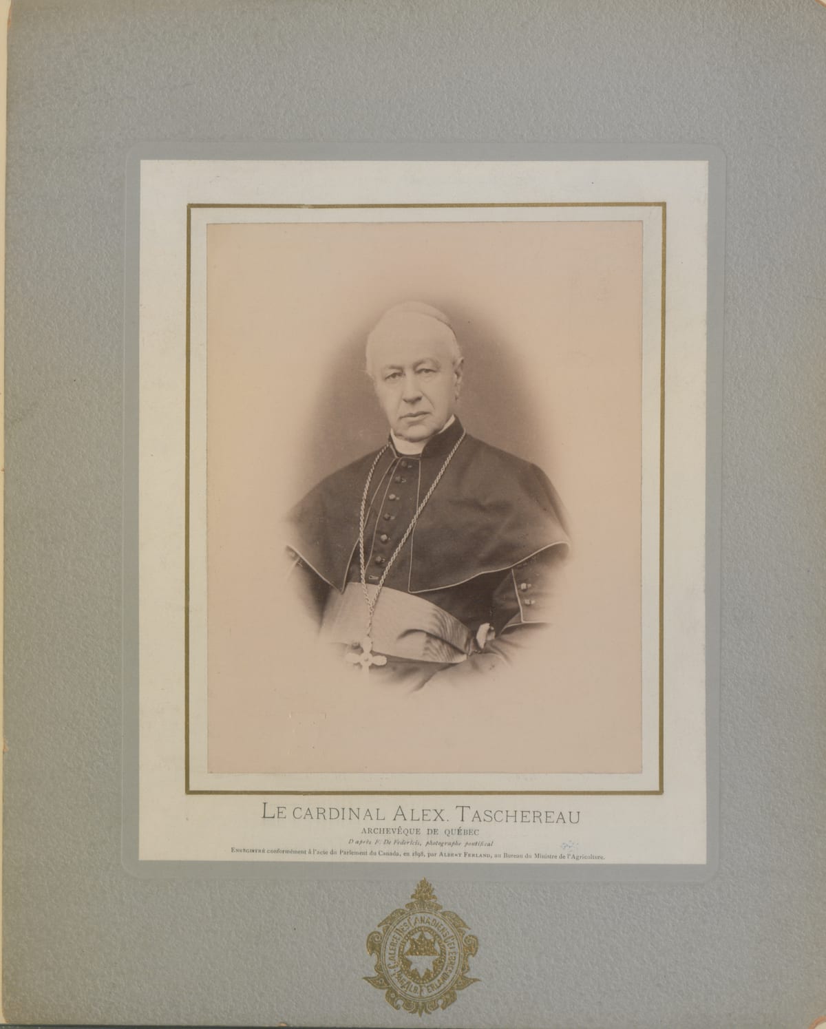 Le cardinal Alex. Taschereau, archevêque de Québec, d'après F. De Federicis