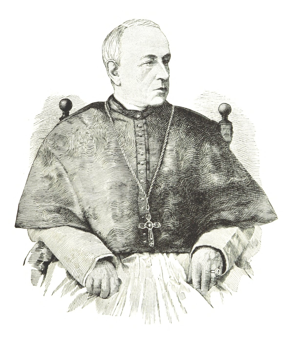 Mgr Taschereau, gravure de l'Histoire des Canadiens-français de Sulte (1884)