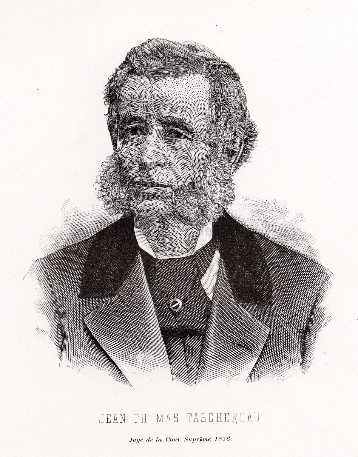 Le juge Jean-Thomas Taschereau, gravure publiée dans Sulte