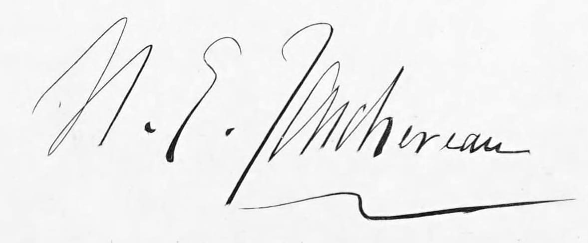 Signature d'Henri-Elzéar Taschereau, fac-similé du Canadian Biographical Dictionary (1880)