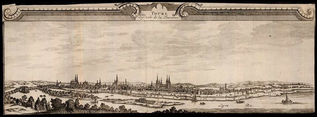 Tours, capitale de la Touraine (Pieter van der Aa, 1729)